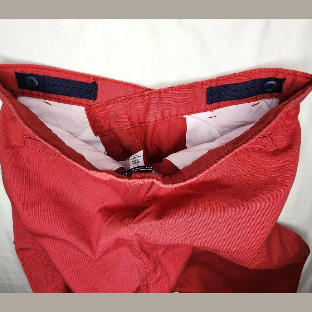 The Children's Place Boys Red Chino Pants Size 18 NWT Adjustable Waist